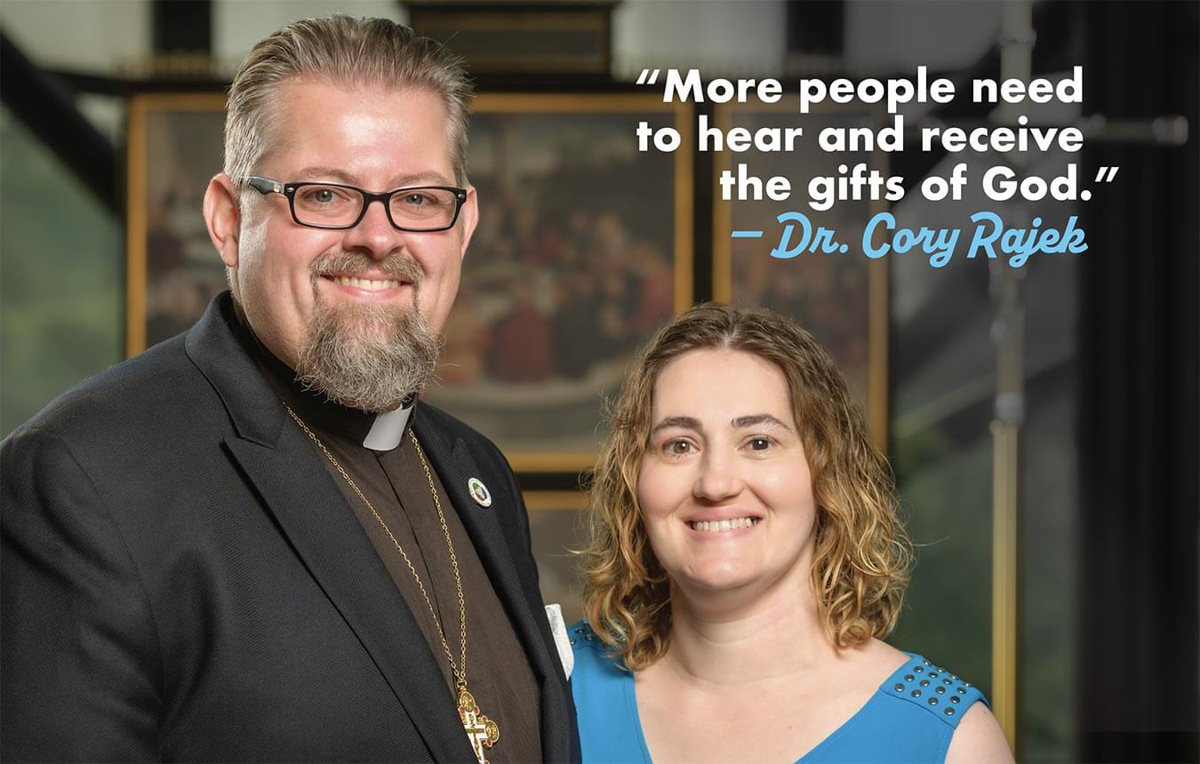 Dr. Cory Rajek and his wife, Jennifer. Photo: Courtesy The Lutheran Church—Missouri Synod/Erik M. Lunsford